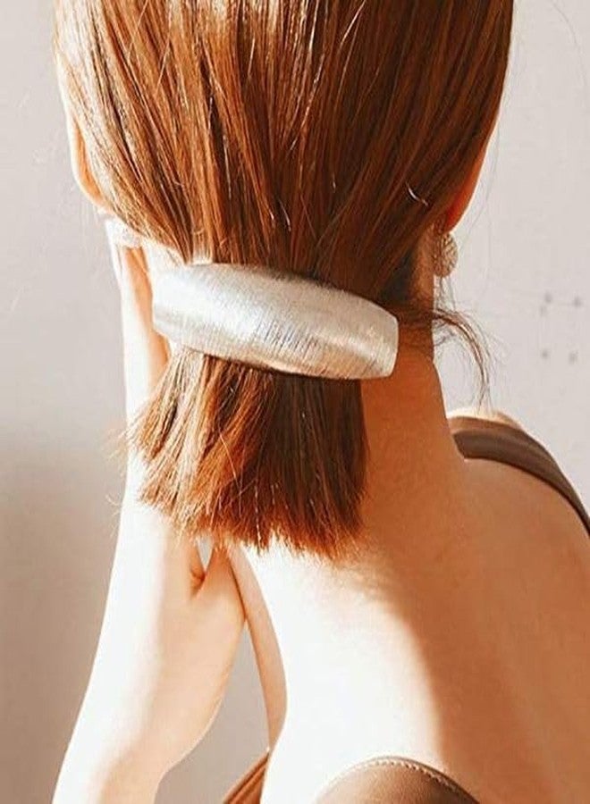 Ayesha Women Gold Hair Clips Metal Flat Hair Clips Gold Hair Barrettes French Clip Barrettes for Women Lady 3pcs - Image 2